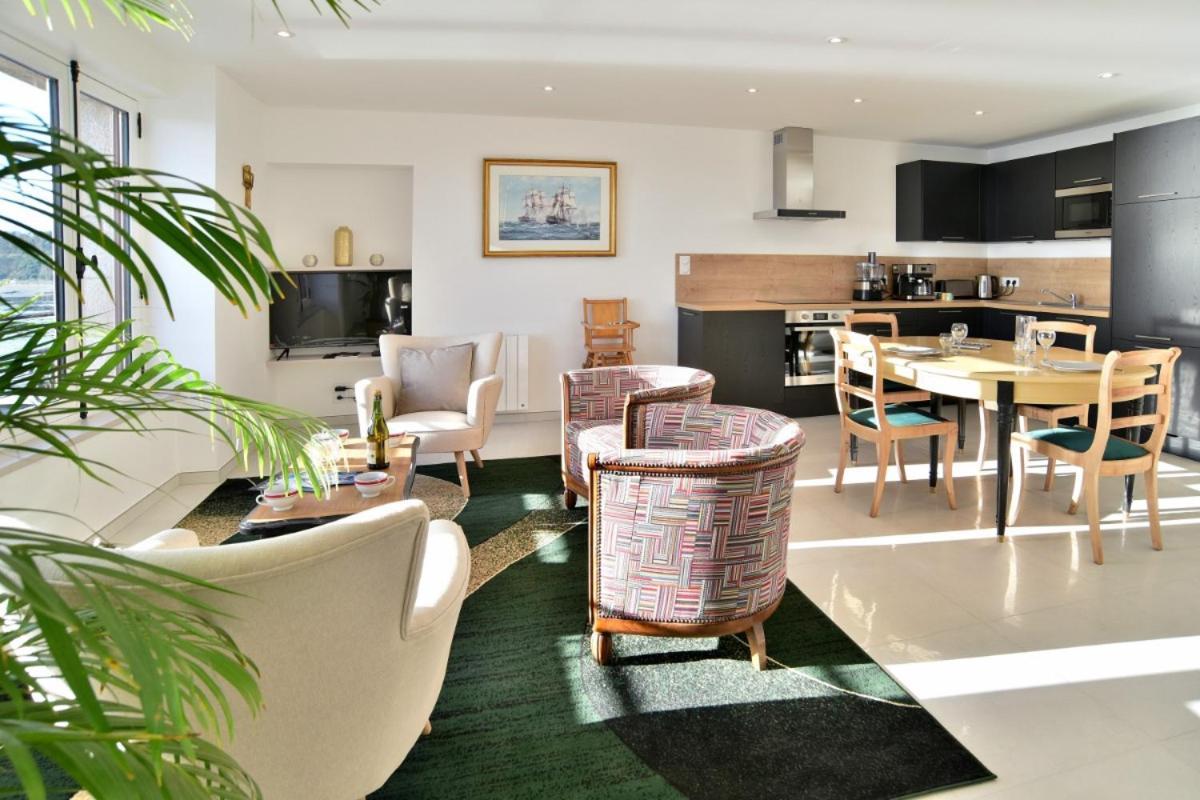 L Ostra 1, Appartement Haut Standing Front De Mer A Cancale Sur Le Port De La Houle Exterior foto